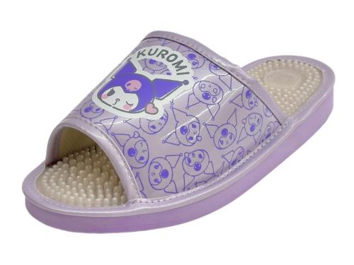 [サンリオ] サンリオキャラクターズ 健康サンダル レディース スリッパ SA-4195L (クロミ/パープル, M)