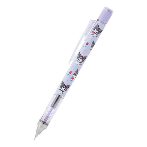 本体サイズ：約幅1.5×奥行1×高さ14.8cm。主な材料・原料：アクリル、ポリカーボネート 回してくり出すモノ消しゴム。振って芯を出すフレノック（フレロック機能付き）。0.5mm芯。替えゴムは市販品をご利用ください※「MONO（モノ）」は、株式会社トンボ鉛筆の商標または登録商標です。 (C)2005,2024 SANRIO CO.,LTD.(P)