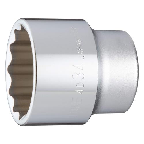 Rakuten - トネ(TONE) ソケット(12角) 4D-34 差込角12.7mm(1/2) 二面幅34mm