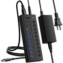 Lemorele USB ハブ 10ポート拡張 USB3.0 hub ...(2)