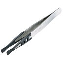 ホーザン(HOZAN) ESDチップピンセット 静電気対策ピンセット 全長125mm 開き幅10mm 先端幅6.0mm ヘラ型 P-645-S