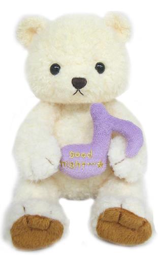 こぐまのファミィ オルゴール 座高20cm アイボリー