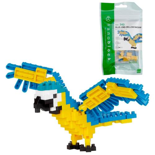nanoblock ナノブロック ルリコンゴウインコ NBC_343(3)