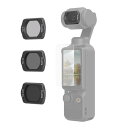 SmallRig 磁気 ND フィルター セット Dji Osmo Pocket 3用 ND8、ND64、ND256 マルチコーティング フィルターとスクリーン...