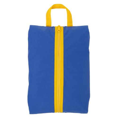 KIYOHARA 撥水 上履き入れ シューズケース ナイロン 軽量63g 横35cm×縦19cm×マチ5cm ブルー・イエロー HMF08-SB