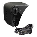 槌屋ヤック(Tsuchiya Yac) 車種専用品 トヨタ MXPK1# アクア専用 USB+ 増設ソケット 電源BOX ブラック 180×100×90mm SY-A16