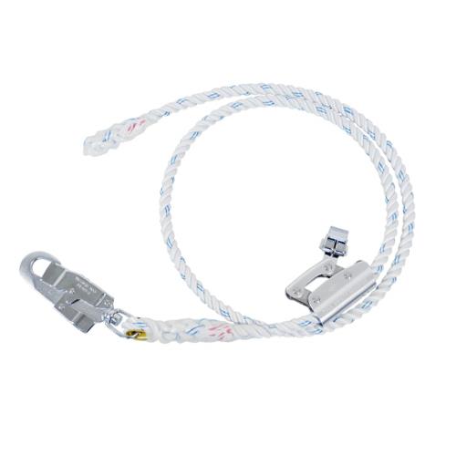 [藤井電工] 新規格 柱上作業用 柱上安全帯用ロープ D種 ロープ長さ 2100mm WP-TD-527 軽量 アルミバッ..