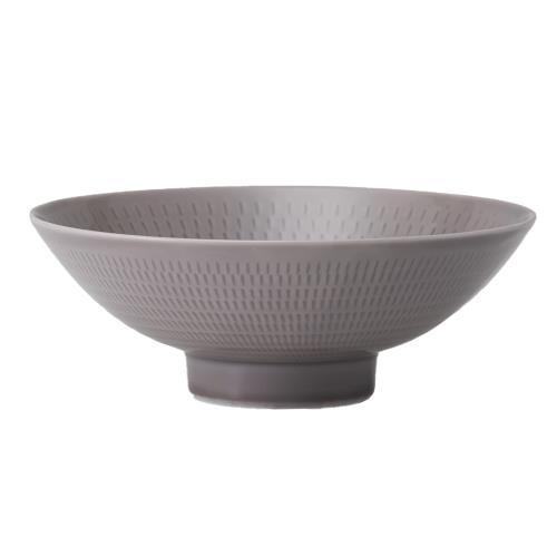 西海陶器 波佐見焼 飯碗 お茶碗 平茶碗 大サイズ 直径約16.5cm 彫刻紋 桔梗 24373