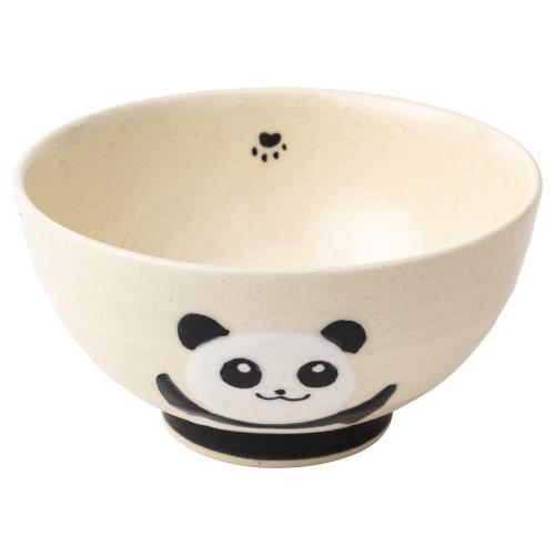 波佐見焼 飯碗 黒パンダ柄 3個セット 70440