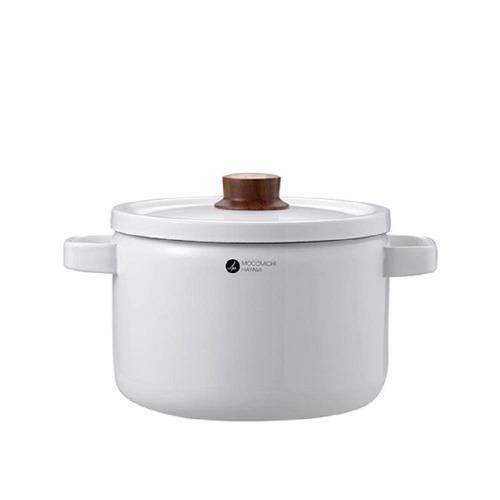 MOCOMICHI HAYAMI速水もこみち MOCO'Sキッチンモコズキッチン 深型キャセロール22cm ホワイト富士ホーロー#302のサムネイル