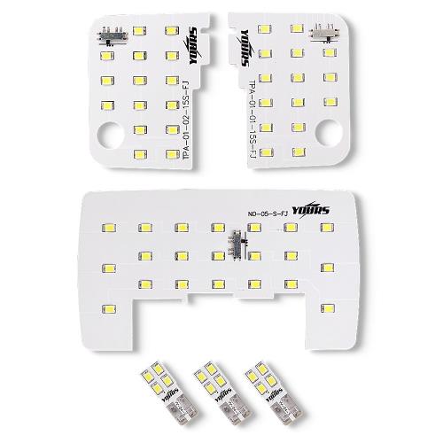 YOURS(ユアーズ) トヨタ ルーミー タンク スバル ジャスティ ダイハツ トール 5点セット ホワイト (減光調整付き) M900A M910A 専用設計 LED ルームランプ セット (専用工具付) yh711-2943 [2] M