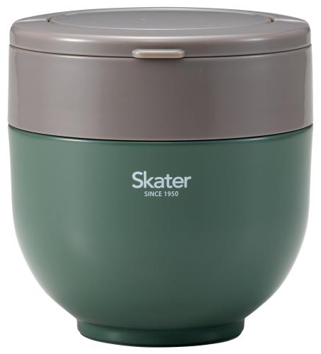 スケーター(Skater) 保温 保冷 丼ぶり ランチジャー 800ml 折りたたみハンドル付 抗菌 エバーグリーン LDNO8AG