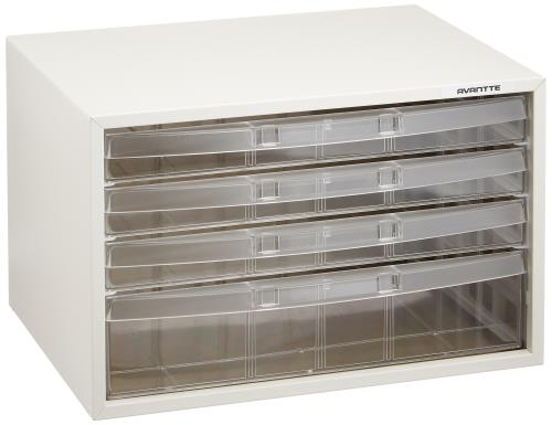 ナカバヤシ アバンテ レターケース 書類収納 A4 浅3深1段 AL-W4-W