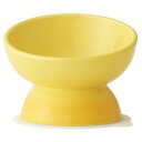 スケーター (skater) 短頭犬用 食器 陶磁器製 ペット餌入れ 幅広 マット付 イエロー CHOB3