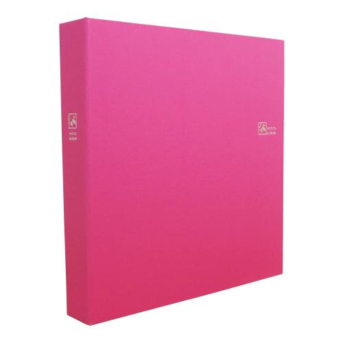 ネット セラピ カラー 6 面 ポケット アルバム l 判 480 枚 収納 ハッピ ピンク(2)