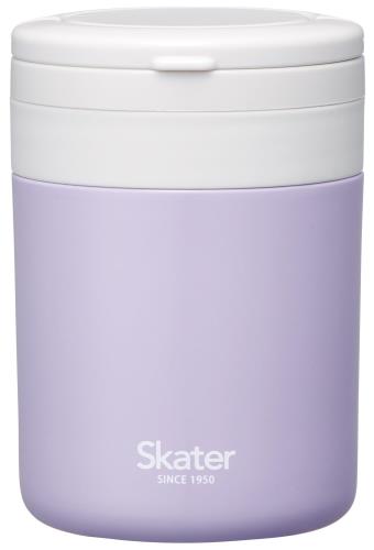 スケーター(Skater) 保温 保冷 スープジャー 300ml 折りたたみハンドル付 抗菌 ライラックグレー LJFO3AG