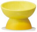 スケーター (skater) ネコ用 食器 陶磁器製 ペット餌入れ マット付 イエロー CHOB4