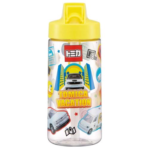 Rakuten - スケーター(Skater) ストロー ボトル 水筒 500ml スパウト型 ストロー水筒 プラスチック クリア キッズ 子供用 トミカ PSTB5-A
