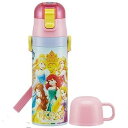 スケーター(Skater) 子供用 ステンレス 水筒 2way 直飲み 470ml コップ飲み 430ml ディズニープリンセス 子供に優しい軽量タイプ 女の子...