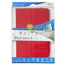 iPad mini 4 用 エアリーカバー レッド TBC-IPM1506R(2)