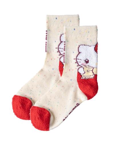 [サンリオ] ソックス 靴下 キッズ 選べるタイプ 子供用 ショート丈 1足 シナモロール マイメロディ キキララ クロミ グッズ 15cm 16cm 17cm 18cm 19cm 20cm 4235-007ハローキティ