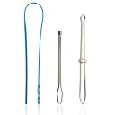 紐通し ゴム紐通し ひも通し 3本セット 糸通し器 はさみ式ひも通し玉付ひも通し プラスチック&ステンレス製 DIY 手作り 裁縫道具 手芸用品 ひも/ゴムをし...