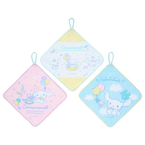 サンリオ(SANRIO) ループ付きタオル3枚セット シナモロール 子供用 抗菌加工 名前スペース付き 保育園 幼稚園 249700のサムネイル