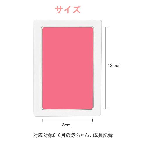 YFFSFDC 赤ちゃん 手形 足形キット2セット汚れないインク ベビーフレーム ギフト 出産祝い 新生児 1歳誕生日 成長記録 猫犬手足型 記念品 緑