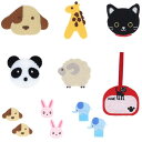 清原(KIYOHARA) お気に入りシリーズ ワッペン 動物 セット 12枚入 MOWANIS