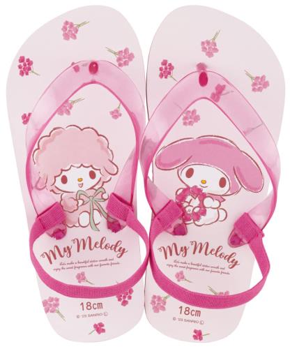スケーター(Skater) キッズ ビーチサンダル マイメロディ フラワーアート サンリオ 18cm SDBE18-A
