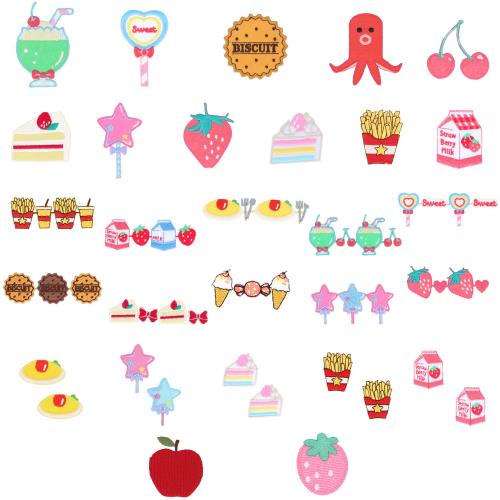 清原(KIYOHARA) お気に入りシリーズ ワッペン たべもの セット 33枚入 MOWFOODS