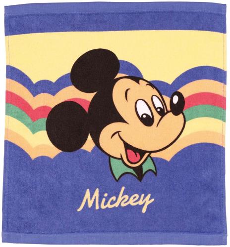 スケーター(Skater) ウォッシュタオル ディズニー レトロ ミッキーマウス 縦37×横34cm ハンドタオル TOW35-A