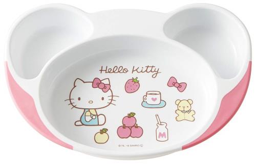 乐天商城 - スケーター(Skater) 子ども用プレート すくいやすい 子供食器 ベビー ランチ皿 ハローキティ 70年代 サンリオ 22.7×15.7×H3.6cm WP7