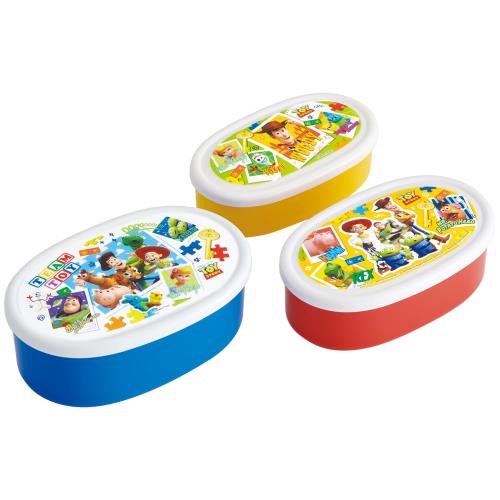Rakuten - スケーター(Skater) 弁当箱 シール容器 保存容器 日本製 (大400ml 中280ml 小180ml) 3個組 Ag+ 抗菌 ディズニー トイ・ストーリー 24 男の子 SRS3SAG