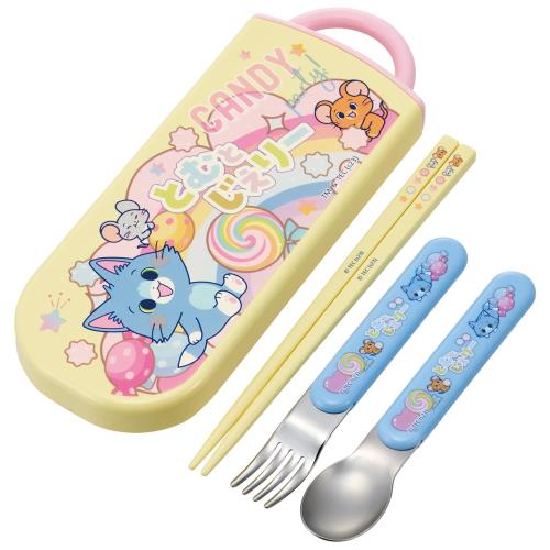 スケーター(Skater) 子供用 お弁当 トリオセット 箸 スプーン フォーク キッズ カトラリー 抗菌 加工 ..