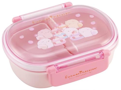 One Tier - スケーター(Skater) 子供用 お弁当箱 1段 360ml 中子付き(おかず容器)ふわっと盛れるドーム型 キッズランチ 抗菌加工 日本製 ふんわりねころん QAF2BAAG-A