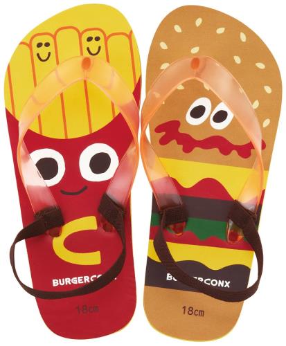 スケーター(Skater) キッズ ビーチサンダル 18cm バーガーコンクス 23 SDBE18-A