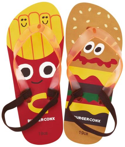 スケーター(Skater) キッズ ビーチサンダル 19cm バーガーコンクス 23 SDBE19-A
