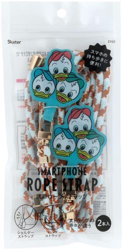 スケーター(Skater) スマホ ショルダー ストラップ ハンドストラップ 2本組 ディズニー ヒューイ デューイ ルーイ ZRS1-A