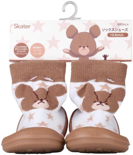 スケーター(Skater) ソックスシューズ L 13.3cm くまのがっこう ココア BSSHL4-A(4)