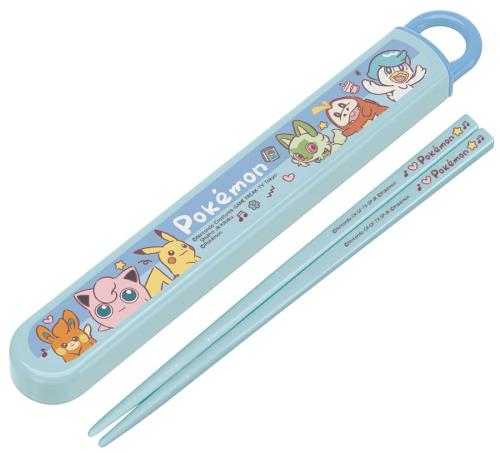 スケーター(Skater) 子供用 箸 箸箱セット 16.5cm お弁当用 抗菌加工 開けやすいスライド式 日本製 男の子 女の子 ポケットモンスター Joyful ABS2AMAG-A