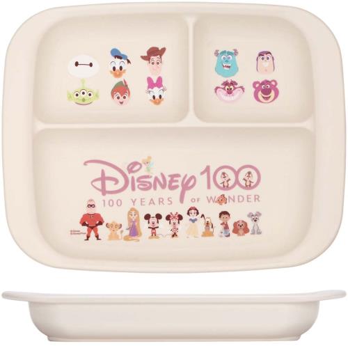 スケーター(Skater) ベビー食器 ランチプレート 子供用 抗菌 プラスチック製 470ml Disney 100 XP7AG-A