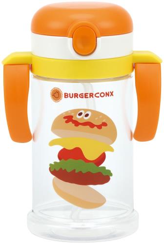 スケーター(skater) ベビー用 ストローマグ 折りたたみハンドルショルダー式 2WAYタイプ 370ml 対象年齢1才頃から バーガーコンクス KS..