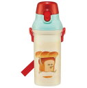 スケーター(Skater) 子供用 プラスチック 水筒 480ml ワンプッシュ開閉 抗菌 子供に優しい 軽量 抗菌加工 日本製 パンどろぼう PSB5SANA...