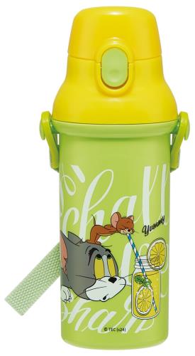 ジェリー マグボトル スケーター(Skater) 子供用 プラスチック 水筒 480ml ワンプッシュ開閉 抗菌 子供に優しい 軽量 抗菌加工 日本製 トムとジェリー EAT PSB5SANAG69104
