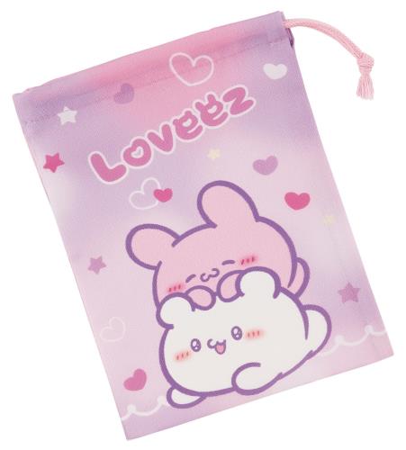 [Skater] ランチ巾着 らぶいーず コップ袋(3.0)