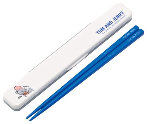 スケーター(Skater) 箸 箸箱 セット 18cm 日本製 抗菌 銀イオン Ag+ 大人用 トムとジェリー おひるね ABC3AG