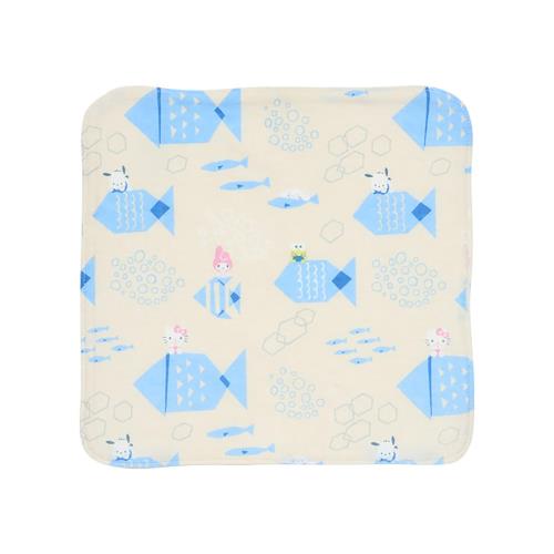 サンリオ(Sanrio Baby) 肌に優しい オーガニックハンカチ さかな サンリオキャラクターズ 綿 約幅23×奥行0.2×高さ23cm 赤ちゃん 子供 出産祝い プレゼント 306614