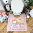 サンリオ(SANRIO) サンリオキャラクターズ PVC トイレマット 約 55×60cm ビニール製 撥水 塩ビ 拭くだけ クッション