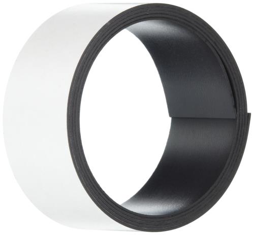 材質:ゴム サイズ:‎幅30x長さ1mx厚さ0.8mm 製品型番:テM-301 片面粘着剤付きマグネットテープ ポスターや書類の掲示に